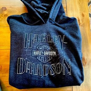 Harley Davidson hoodie with front face covering